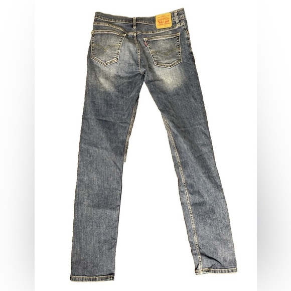 Levis 502 Jeans Mens 34x38 Blue Denim Regular Straight Stretch Jeans - Picture 2 of 9